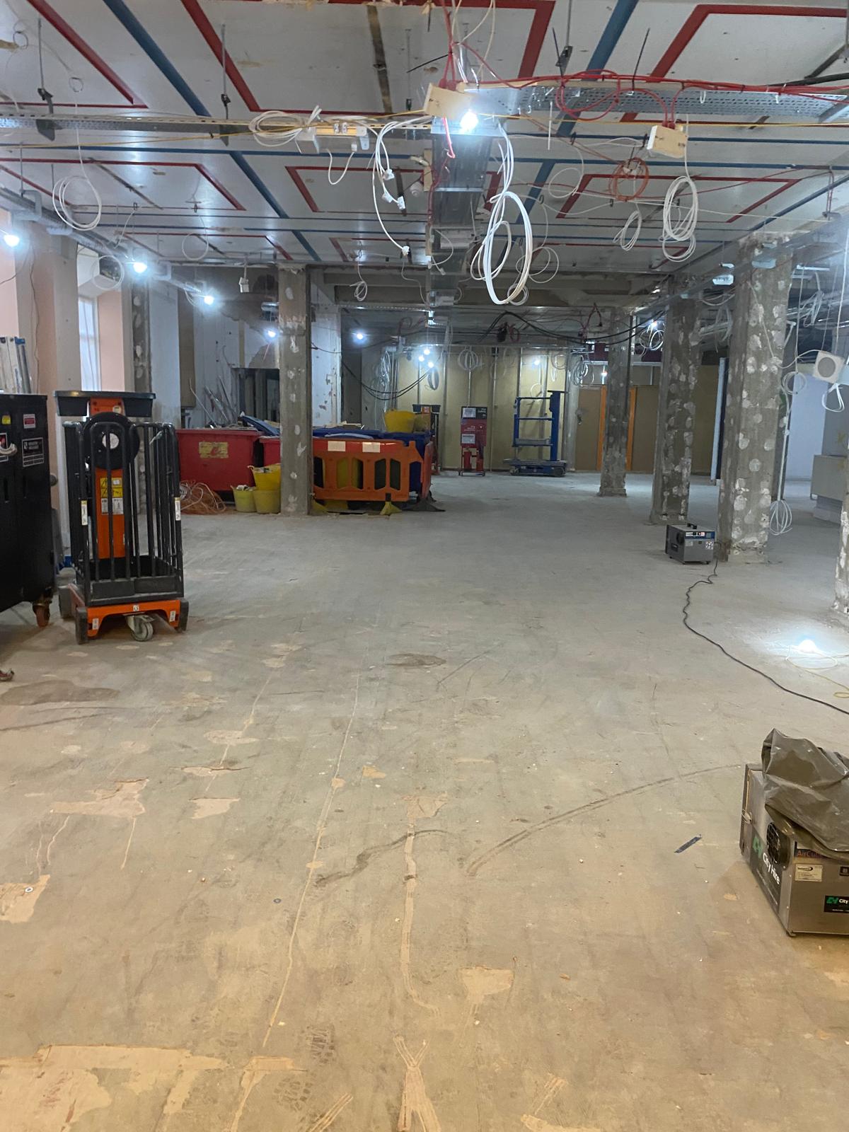 Builders Work at University of London, Malet Street WC1E